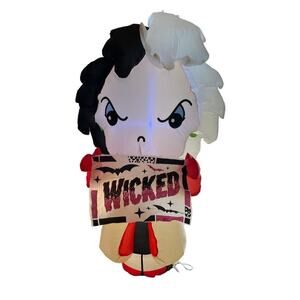 Disney Cruella De Vil Airblown Inflatable 3.5Ft. Lights up. Halloween Decor